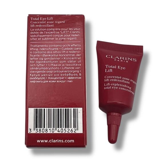 NIB Clarins Total Eye Lift Replenishing Concentrate Travel Size 0.1 oz/ 3ML - Picture 5 of 9
